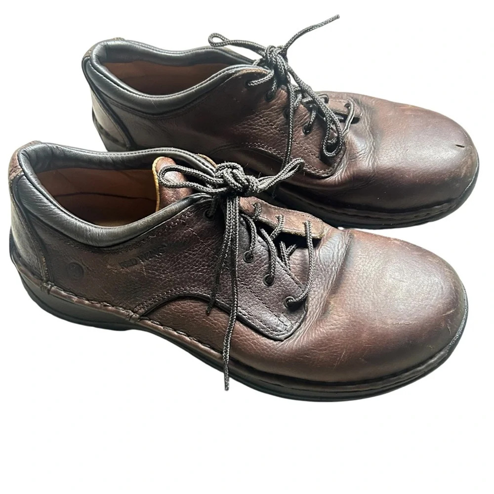 Red Wing Brown Leather Work Durable Shoes Men Size 8.5D